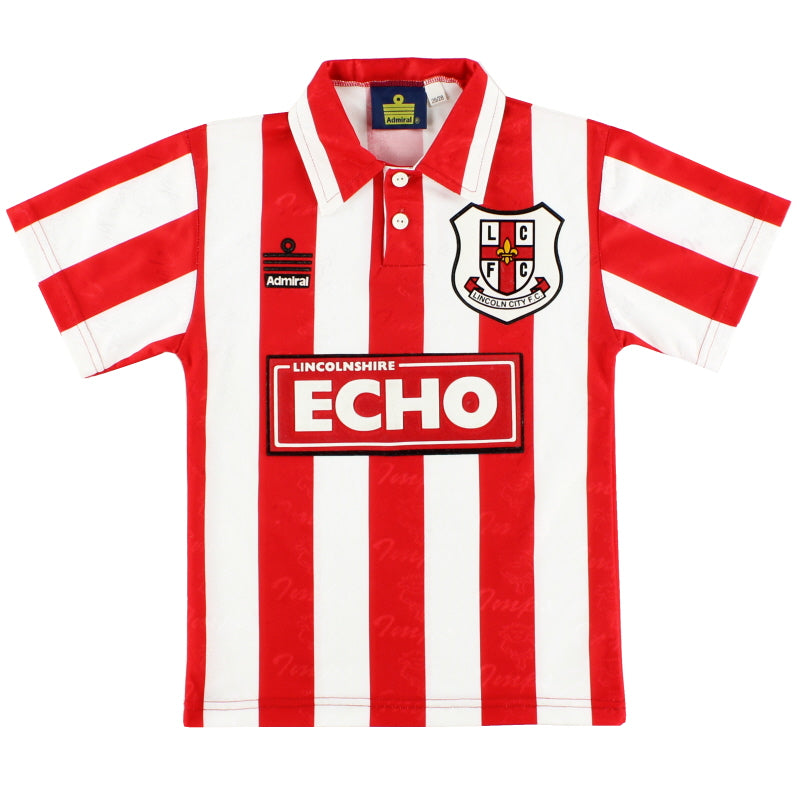 1996-97 Lincoln City Admiral Home Shirt S.Boys Football Shirt