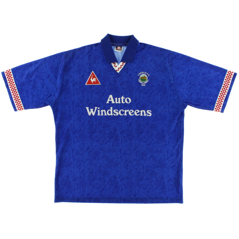 1996-97 Linfield Home Shirt XL Football Shirt