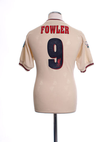 1996-97 Liverpool Away Shirt Fowler #9 L Football Shirt