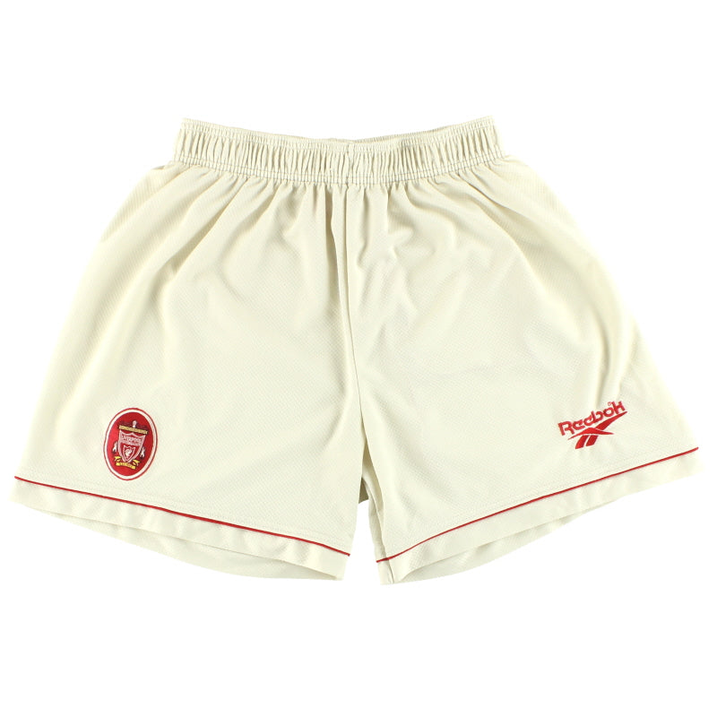 1996-97 Liverpool Reebok Away Shorts *Mint* L Football Shorts