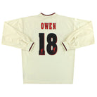 1996-97 Liverpool Reebok Away Shirt Owen #18 L/S M Football Shirt