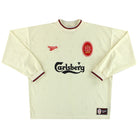 1996-97 Liverpool Reebok Away Shirt L/S *Mint* M Football Shirt