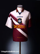 1996-97 Manchester City Away Shirt L Football Shirt