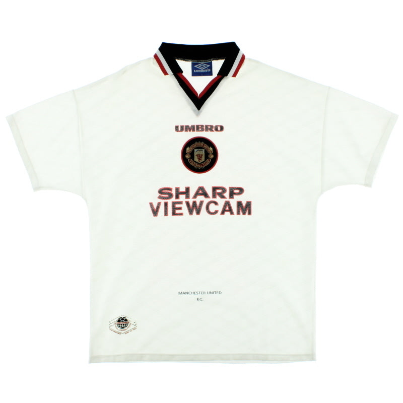 1996-97 Manchester United Away Shirt L Football Shirt