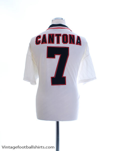 1996-97 Manchester United Away Shirt Cantona #7 XL Football Shirt