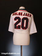 1996-97 Manchester United Away Shirt Solskjaer #20 XXL Football Shirt