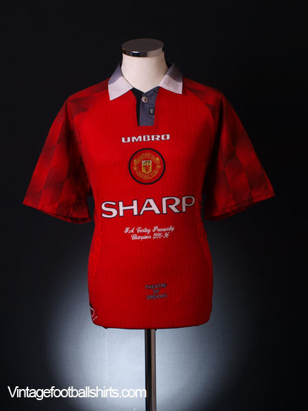 1996-97 Manchester United 'Champions' Home Shirt XL Football Shirt