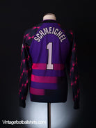 1996-97 Manchester United Goalkeeper Shirt Schmeichel #1 M Football Shirt