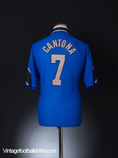 1996-97 Manchester United Third Shirt Cantona #7 L Football Shirt