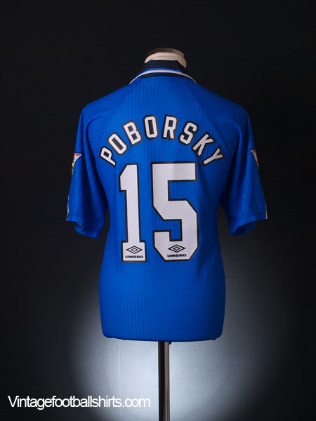 1996-97 Manchester United Third Shirt Poborsky #15 L Football Shirt