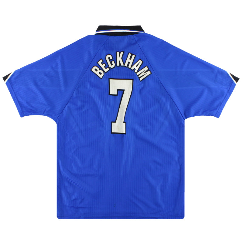 1996-97 Manchester United Umbro Third Shirt Beckham #7 L | Vintage