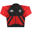1996-97 Manchester United Umbro Hooded Rain Jacket S Jacket
