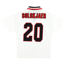 1996-97 Manchester United Umbro Away Shirt Solskjaer #20 L.Boys Football Shirt
