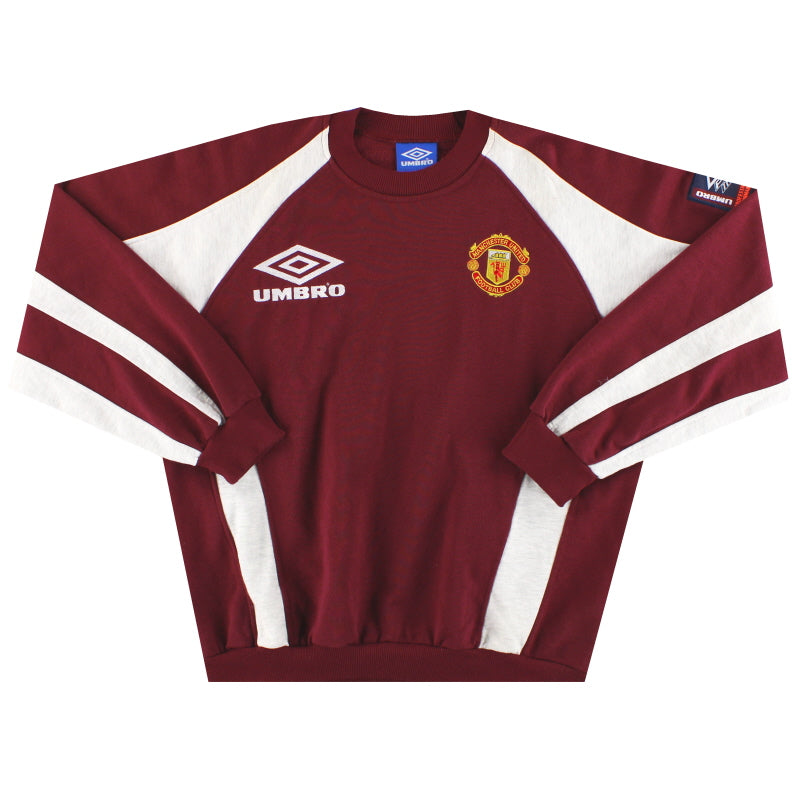 1996-97 Manchester United Umbro Pro Training Sweatshirt *Mint* XXL Sweatshirt