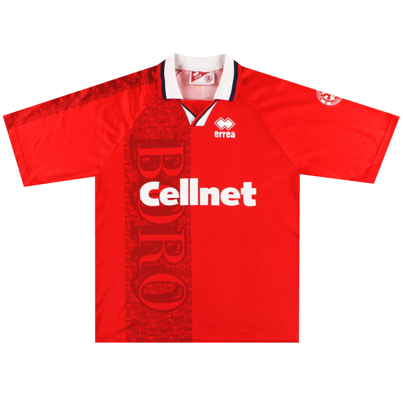 1996-97 Middlesbrough Errea Home Shirt M Football Shirt