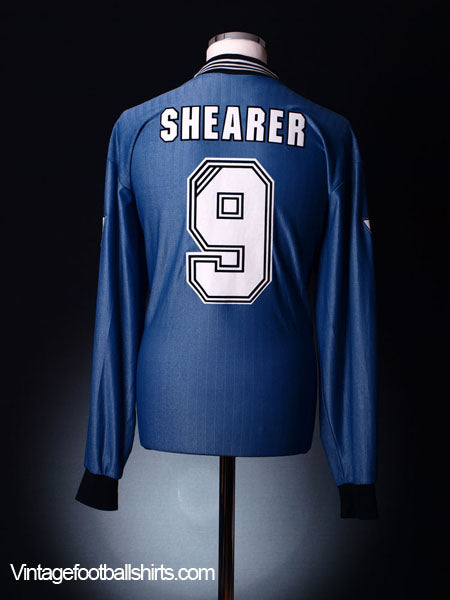 1996-97 Newcastle Away Shirt Shearer #9 L/S XL Football Shirt