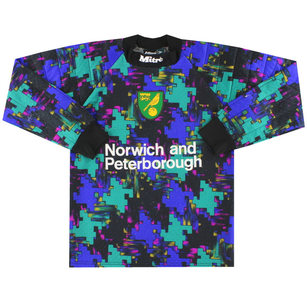 Maillot Vintage Norwich City 1994-1996 – Away – Mitre – Taille M – Blue – Angleterre
