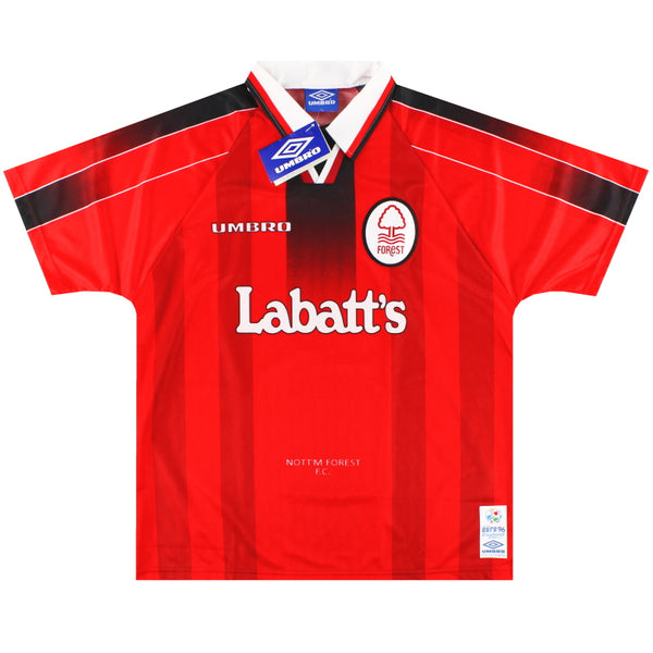Maillot De Football Vintage Nottingham Forest Umbro 1995/97 Extérieur Taille L - Occasion Rare