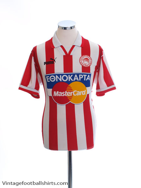 1996-97 Olympiakos Home Shirt S Football Shirt