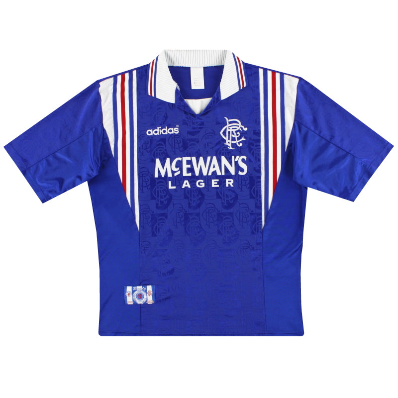 1996-97 Rangers adidas Home Shirt *Mint* XXL 014186 | Vintage