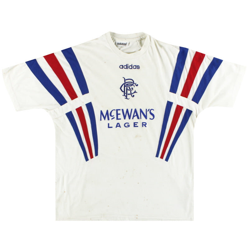 1996-97 Rangers adidas Training Shirt M | Vintage Football Shirts