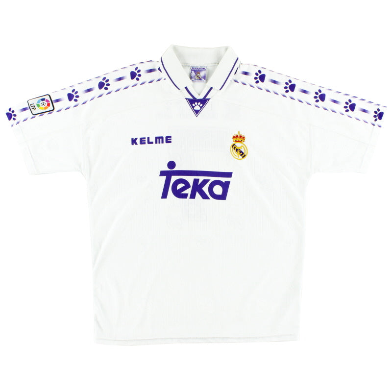 1996-97 Real Madrid Home Shirt Raul #7 XL | Vintage Football Shirts