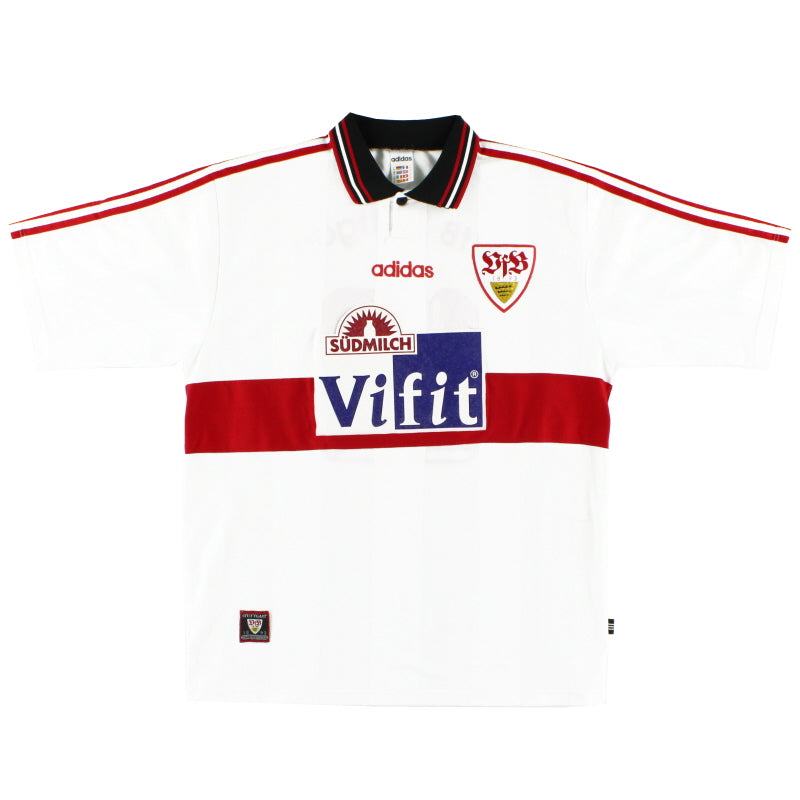 1996-97 Stuttgart adidas Home Shirt Bobic #11 XL | Vintage