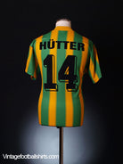 1996-97 SV Casino Salzburg Away Shirt Hutter #14 M Football Shirt