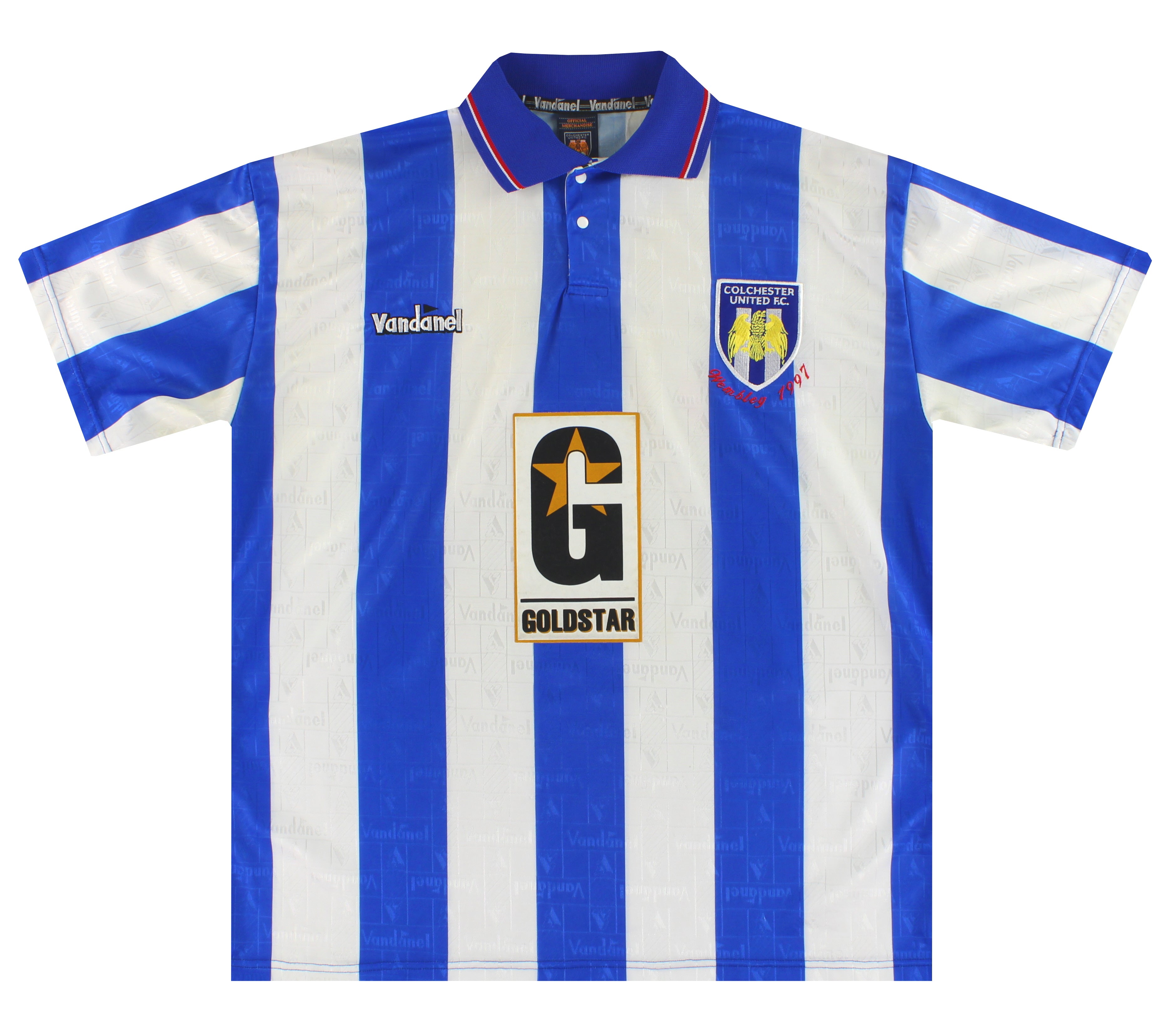 1996-97 Colchester United Vandanel 'Wembley 1997' Home Football Shirt 