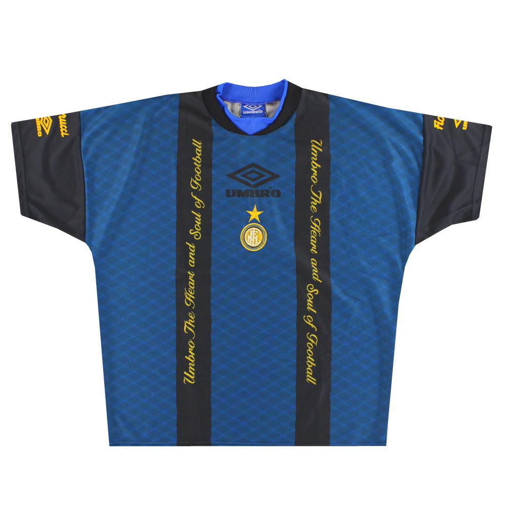 1996-97 Inter Milan Umbro Training Shirt XL | Vintage Football Shirts