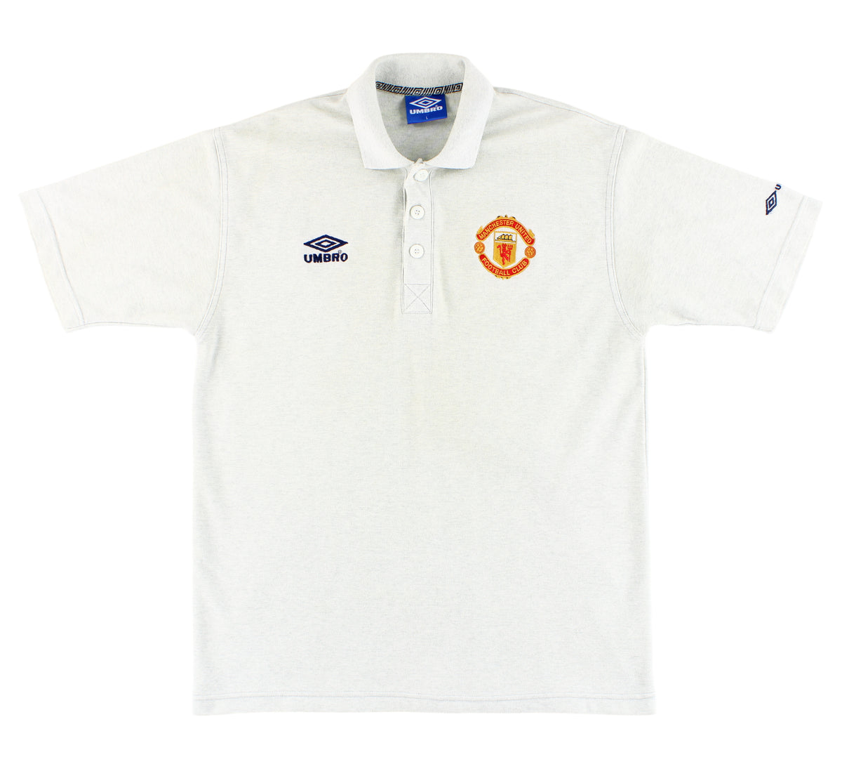 1996-97 Manchester United Umbro Polo Shirt L