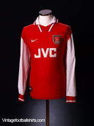 1996-98 Arsenal Home Shirt *Mint* L/S XL Football Shirt