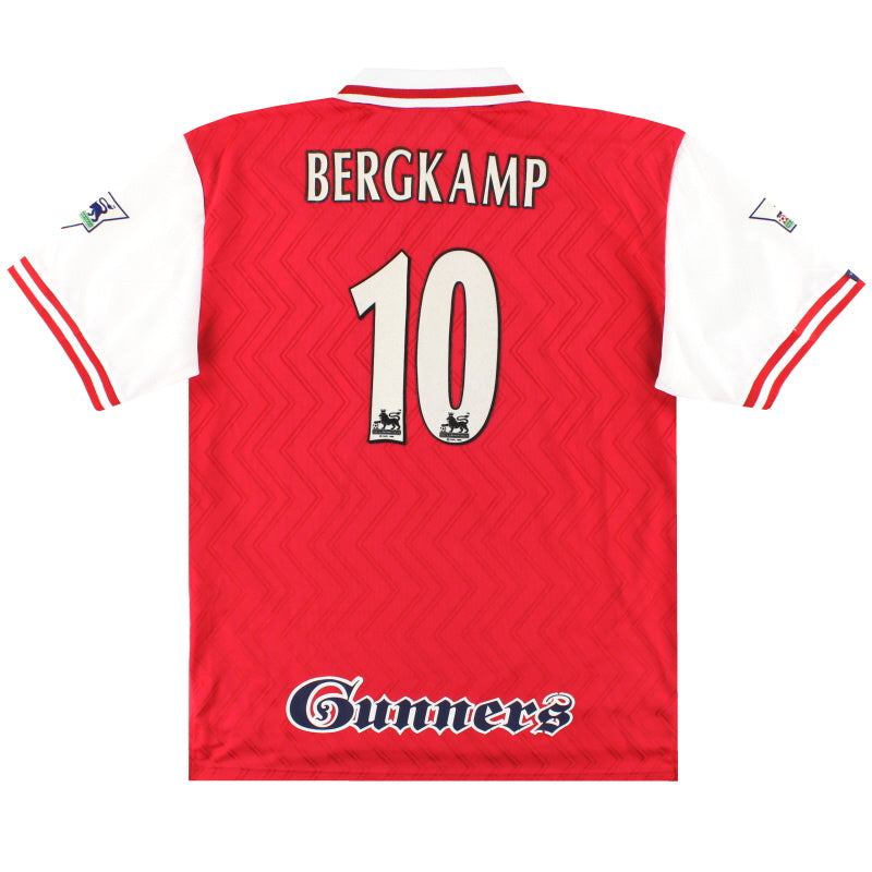 1996-98 Arsenal Nike Home Shirt Bergkamp #10 XL Football Shirt