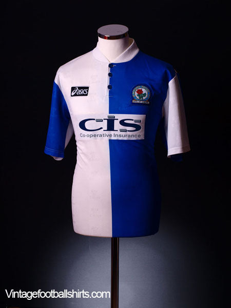 1996-98 Blackburn Home Shirt L Football Shirt