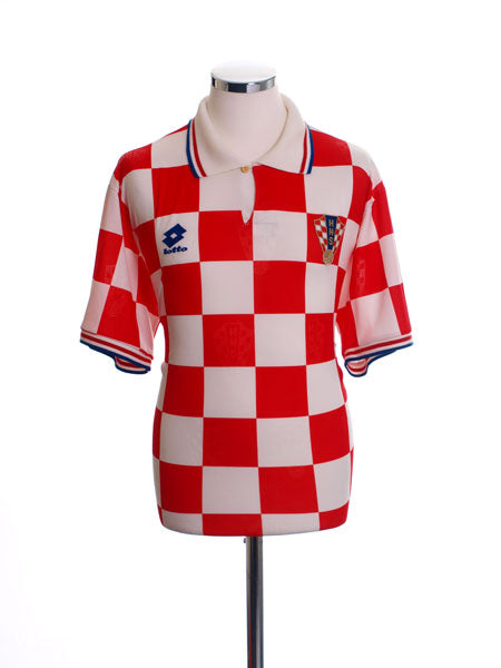 1996-98 Croatia Home Shirt L Football Shirt