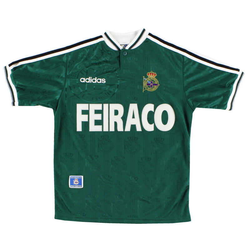 1996-98 Deportivo adidas Away Shirt M Football Shirt