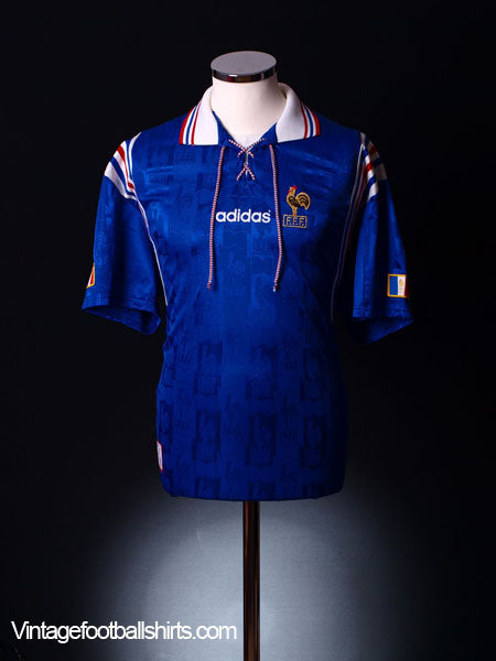 1996-98 France Home Shirt L Football Shirt