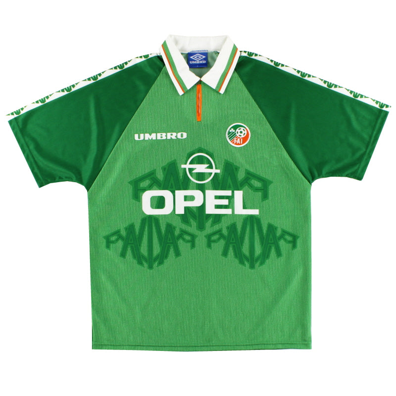 1996-98 Ireland Umbro Home Shirt M | Vintage Football Shirts