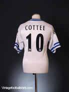 1996-98 Leicester Away Shirt Cottee #10 M T-Shirt