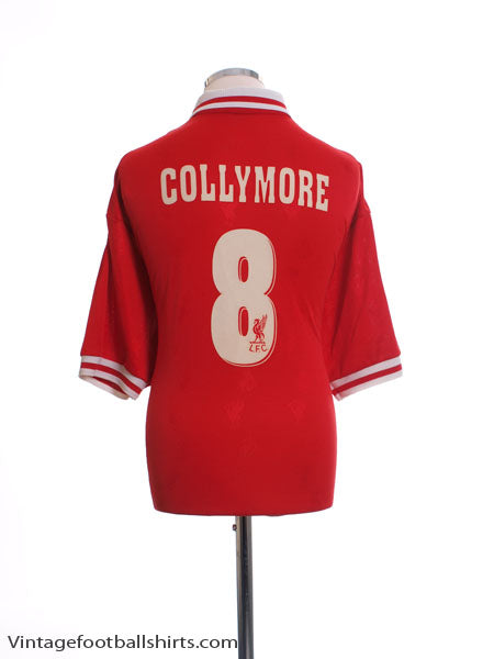 1996-98 Liverpool Home Shirt Collymore #8 XL Football Shirt
