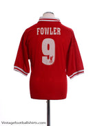 1996-98 Liverpool Home Shirt Fowler #9 M Football Shirt