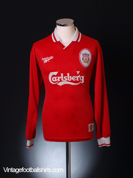 1996-98 Liverpool Home Shirt L/S XL Football Shirt