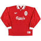 1996-98 Liverpool Home Shirt L/S M Football Shirt