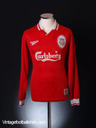 1996-98 Liverpool Home Shirt L/S M Football Shirt