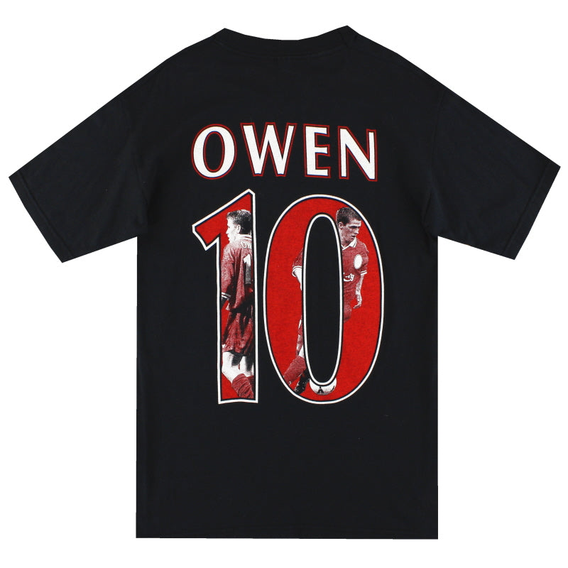 1996-98 Liverpool Owen Graphic Tee S | Vintage Football Shirts