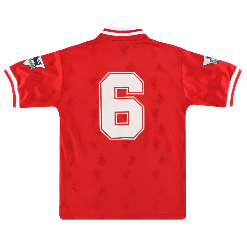 1996-98 Liverpool Reebok Home Shirt #6 L.Boys Football Shirt