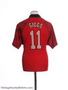1996-98 Manchester United Home Shirt Giggs #11 M Football Shirt