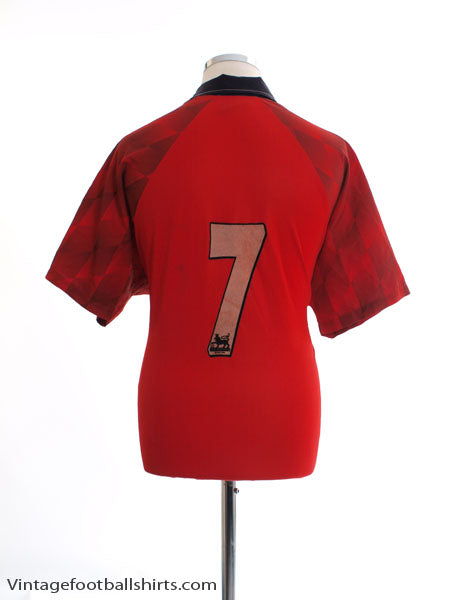 ウェア 96-98 Manchester United Vintage Uniform Manchester united 1996/98 home jersey beckham p483 - ms retro