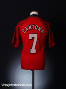 1996-98 Manchester United Home Shirt Cantona #7 M Football Shirt