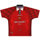 1996-98 Manchester United Umbro 'F.A.Cup Winners' Home Shirt L Football Shirt